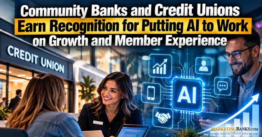 Community Banks and Credit Unions Earn Recognition for Putting AI to Work on Growth and Member Experience